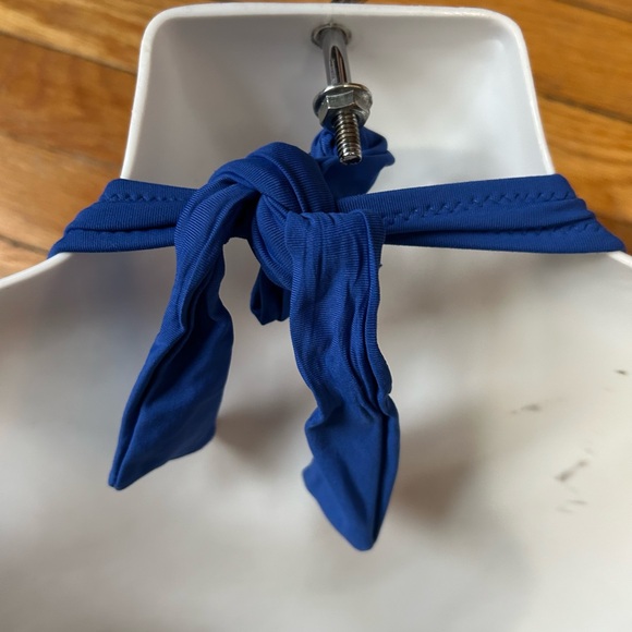 J Crew Blue Ruched One Piece, size 8 - Picture 8 of 11